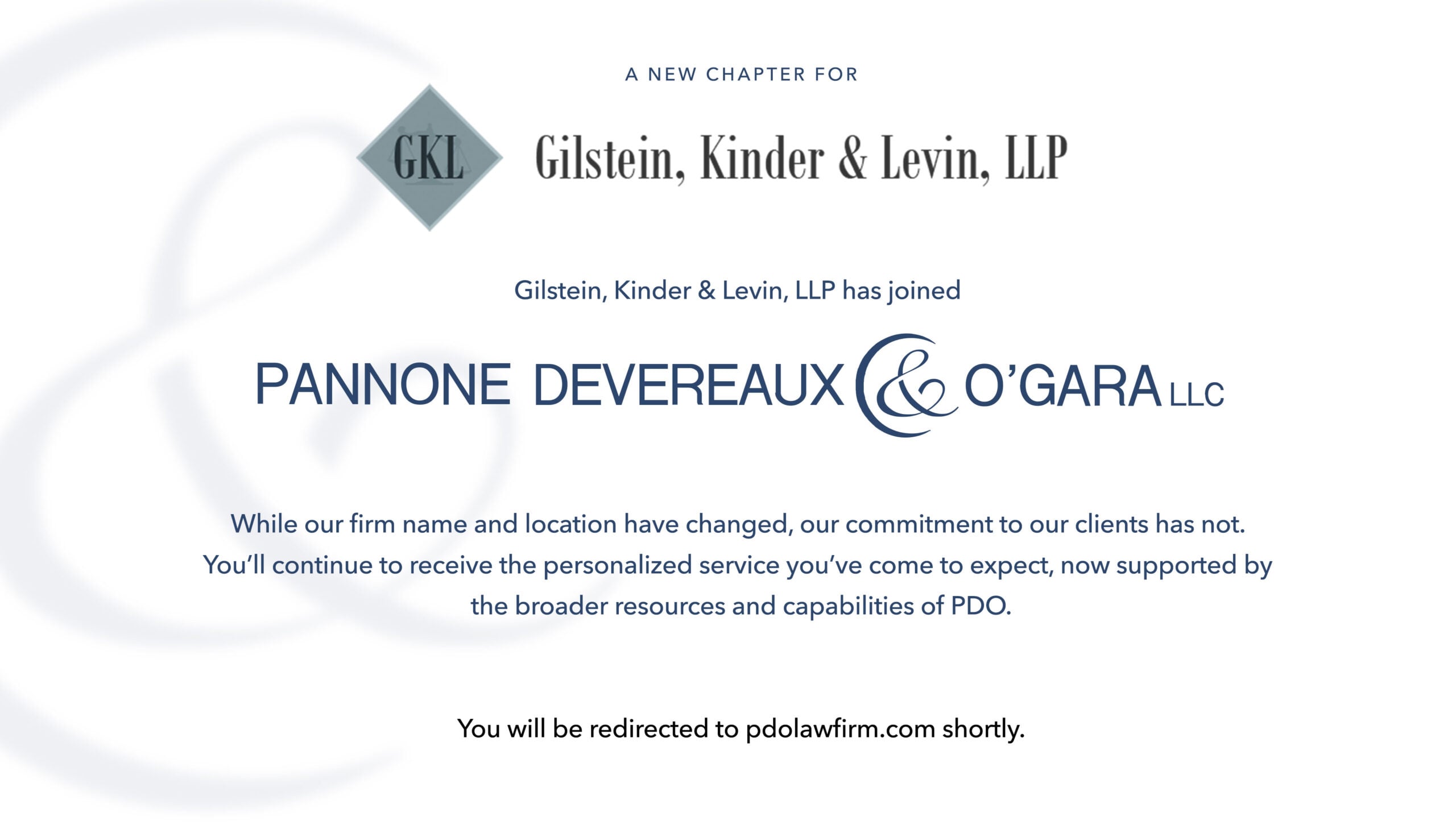 Gilstein, Kinder & Levin, LLP | Pannone Devereaux & O'Gara LLC
